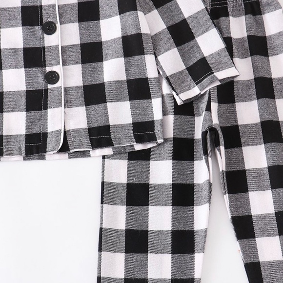 Basic Checkerboard Pajama Set - Picture 3 of 4